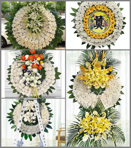 湖北神农架红坪镇温水村花圈速递